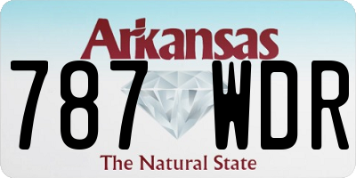 AR license plate 787WDR