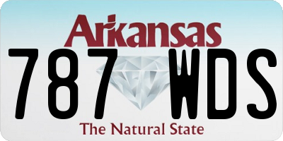 AR license plate 787WDS