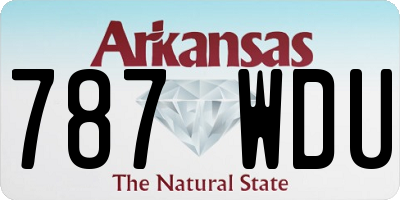 AR license plate 787WDU