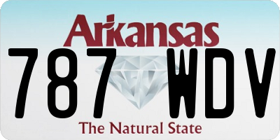 AR license plate 787WDV