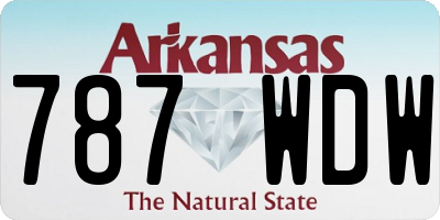 AR license plate 787WDW