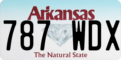 AR license plate 787WDX