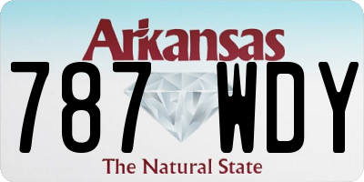 AR license plate 787WDY