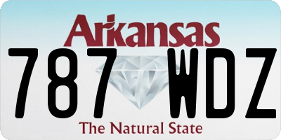 AR license plate 787WDZ