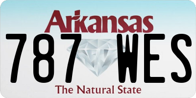 AR license plate 787WES