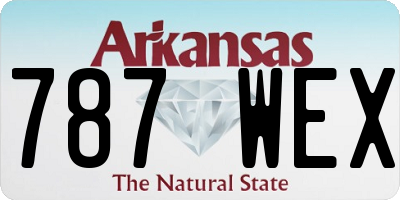 AR license plate 787WEX