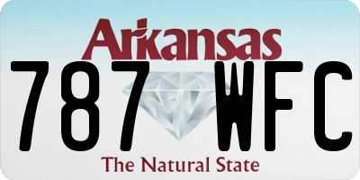AR license plate 787WFC