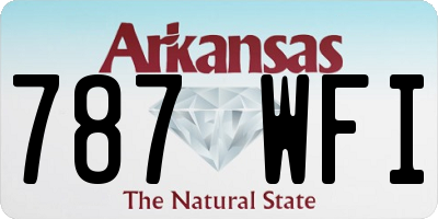 AR license plate 787WFI