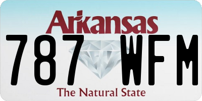 AR license plate 787WFM