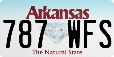 AR license plate 787WFS