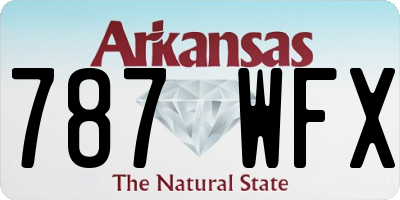 AR license plate 787WFX