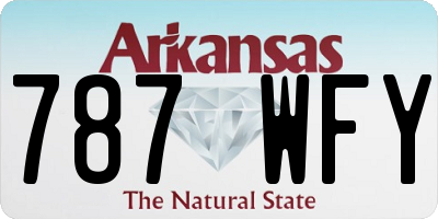 AR license plate 787WFY