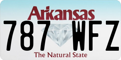 AR license plate 787WFZ