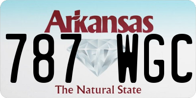AR license plate 787WGC