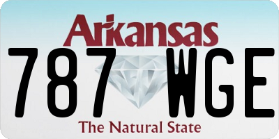 AR license plate 787WGE