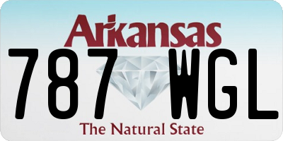AR license plate 787WGL