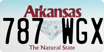 AR license plate 787WGX