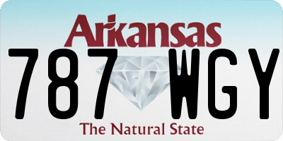 AR license plate 787WGY