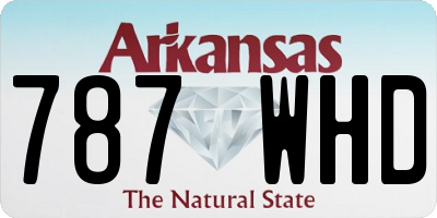 AR license plate 787WHD