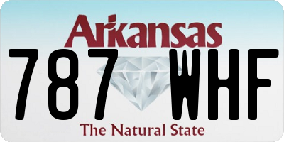 AR license plate 787WHF