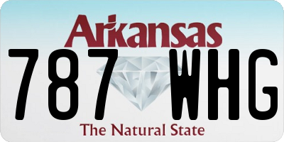 AR license plate 787WHG