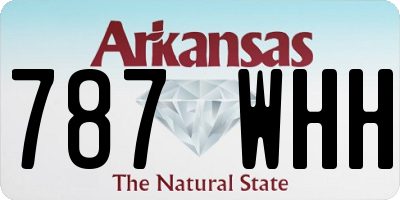 AR license plate 787WHH