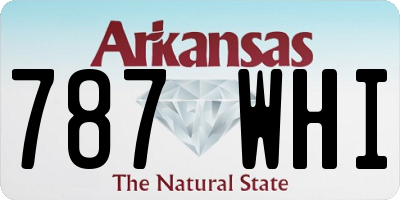 AR license plate 787WHI