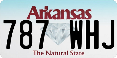AR license plate 787WHJ
