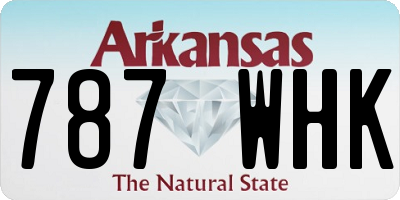 AR license plate 787WHK