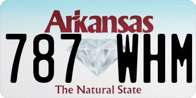 AR license plate 787WHM