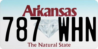 AR license plate 787WHN
