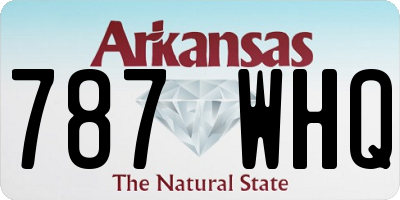 AR license plate 787WHQ