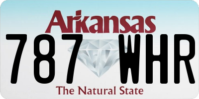 AR license plate 787WHR