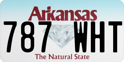 AR license plate 787WHT