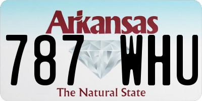 AR license plate 787WHU