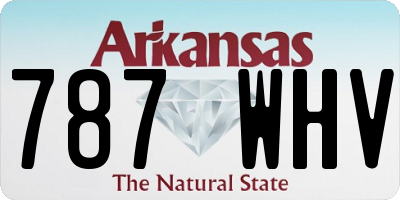 AR license plate 787WHV