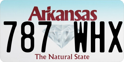 AR license plate 787WHX