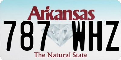 AR license plate 787WHZ