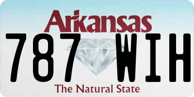 AR license plate 787WIH