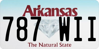 AR license plate 787WII