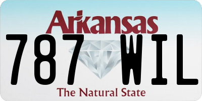 AR license plate 787WIL