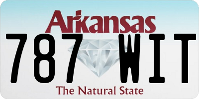 AR license plate 787WIT