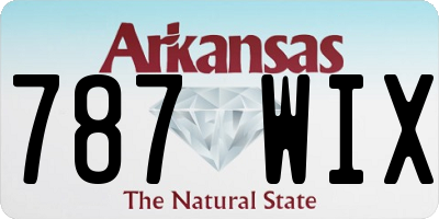 AR license plate 787WIX