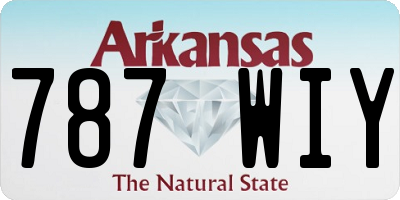 AR license plate 787WIY