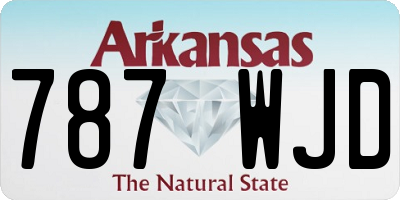 AR license plate 787WJD