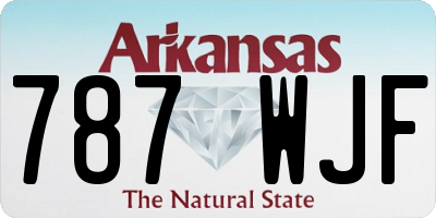 AR license plate 787WJF