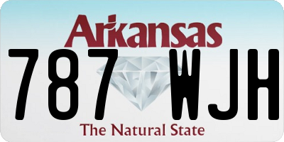 AR license plate 787WJH