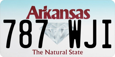 AR license plate 787WJI