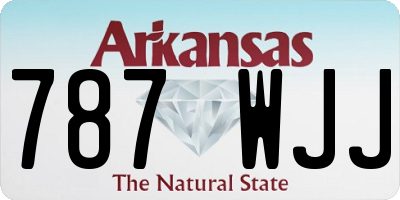 AR license plate 787WJJ