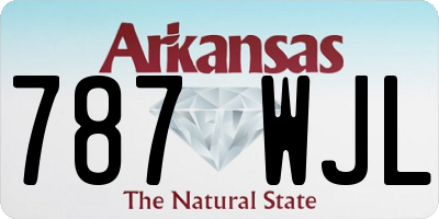 AR license plate 787WJL